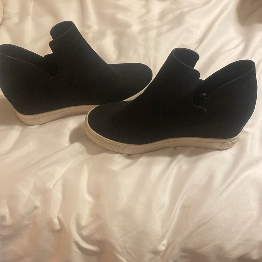 BLACK EXPRESS WEDGE SNEAKERS